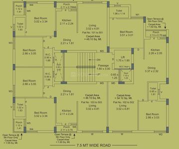 Project Image of 517.74 - 741.96 Sq.ft 2 BHK Apartment for buy in Nandanwan Nandan Hills