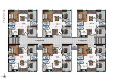 Project Image of 1206.0 - 1530.0 Sq.ft 2 BHK Apartment for buy in Radiant SR Middle Town