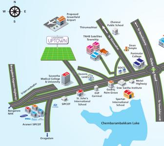 Project Image of 597.0 - 2442.0 Sq.ft Residential Plot Plot for buy in Casagrand Uptown Plot