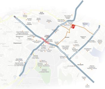 Project Image of 1318 Sq.ft 2 BHK Apartment / Flat for sale in Tarnaka for Rs. 9000000