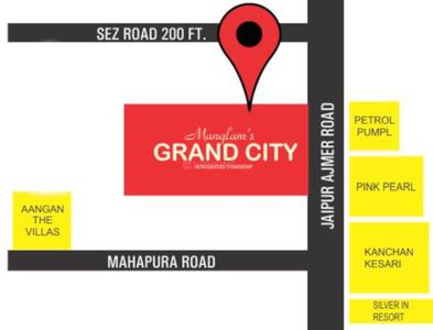 Project Image of 1027.95 - 2183.67 Sq.ft Residential Plot Plot for buy in Manglam Grand City Ext Prime