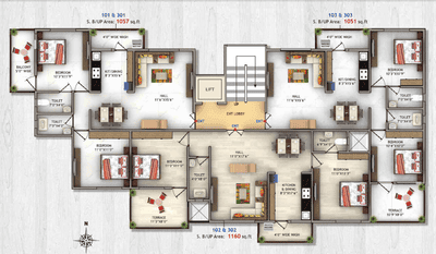 Project Image of 497.0 - 560.0 Sq.ft 2 BHK Apartment for buy in Krishna Anandam 2