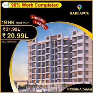 Project Image of 350.0 - 480.0 Sq.ft 1 BHK Apartment for buy in Krishna Dham