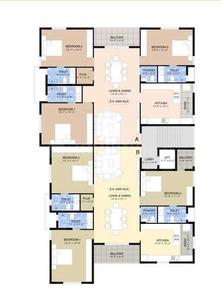 Pushkar V R Residences V R Residences Cluster Plan for Typical Floor 1