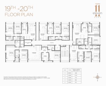 Project Image of 585.0 - 1174.56 Sq.ft 2 BHK Apartment for buy in Rajshree Eleven East