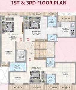 Project Image of 405.0 - 550.0 Sq.ft 1 RK Apartment for buy in Shree Swami Samarth RT Kunj