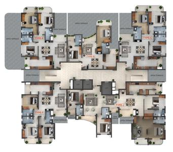 Project Image of 1228.0 - 3023.0 Sq.ft 2 BHK Apartment for buy in ABAD Lakeview Heights