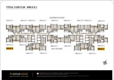 Project Image of 457.0 - 663.0 Sq.ft 1 BHK Apartment for buy in Ashar Arize Tower B And C