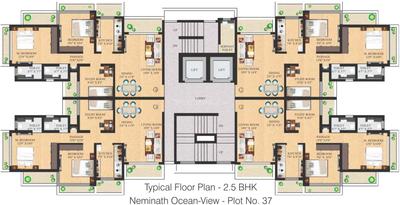 Project Image of 0.0 - 1250.0 Sq.ft 2.5 BHK Apartment for buy in Neminath Ocean View