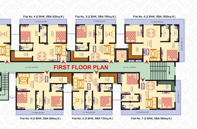 Project Image of 805.0 - 1901.0 Sq.ft 2 BHK Apartment for buy in Ganpati Galaxy Phase 1