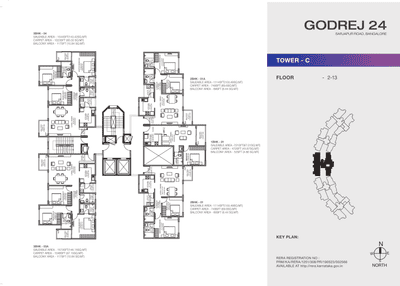 Project Image of 472.0 - 1166.0 Sq.ft 1 BHK Apartment for buy in Godrej 24