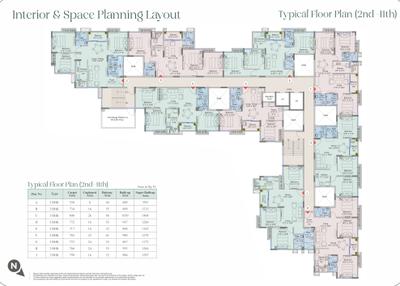 Project Image of 1162.0 - 1404.0 Sq.ft 3 BHK Apartment for buy in Prudent Gokulam