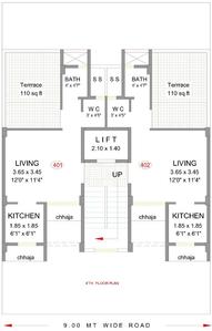 Project Image of 406.0 - 432.0 Sq.ft 1 BHK Apartment for buy in Pacific Gokul Dham