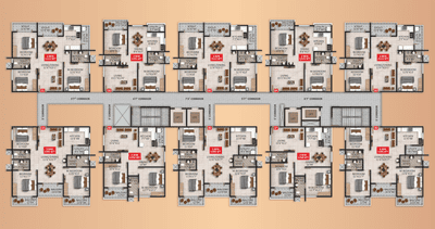 Project Image of 1225.0 - 1690.0 Sq.ft 2 BHK Apartment for buy in Dwarakamai Zenith Heights
