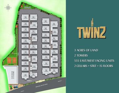 Project Image of 1295.0 - 2135.0 Sq.ft 2 BHK Apartment for buy in Risinia The Twinz