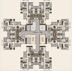 Project Image of 0.0 - 1106.0 Sq.ft 2.5 BHK Apartment for buy in Provident Capella