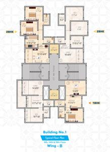 Project Image of 408.92 - 795.0 Sq.ft 1 BHK Apartment for buy in GP Complex Building No 1