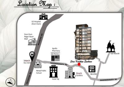 Project Image of 1073 Sq.ft 2 BHK Apartment / Flat for sale in Nagerbazar for Rs. 5700000