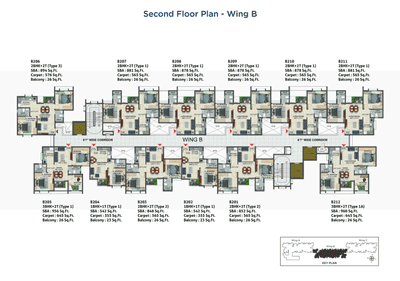 Project Image of 878.0 - 883.0 Sq.ft 2 BHK Apartment for buy in Sattva Bliss