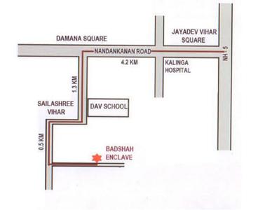 Mahavir Badshah Enclave Location Plan 1