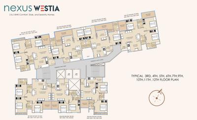 Project Image of 755.0 - 973.0 Sq.ft 2 BHK Apartment for buy in Nexus Westia