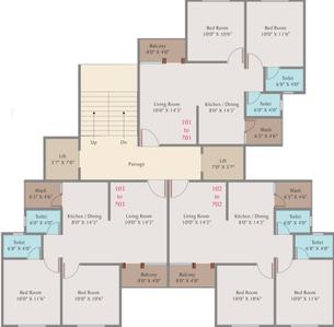 Project Image of 548.74 - 722.9 Sq.ft 2 BHK Apartment for buy in Icon Sunrise Residency