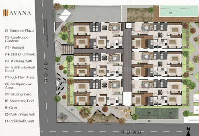 Project Image of 1008.04 - 1085.0 Sq.ft 3 BHK Apartment for buy in Avana Floresta