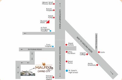 Project Image of 708.0 - 878.0 Sq.ft 2 BHK Apartment for buy in Maurya Grand City