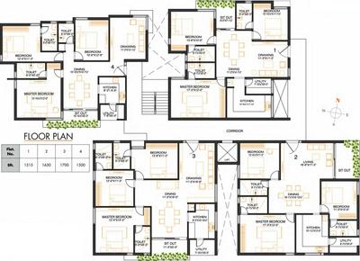 Project Image of 1500.0 - 1700.0 Sq.ft 3 BHK Apartment for buy in Manbhum Kakatiya