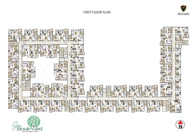 Project Image of 764.0 - 1245.0 Sq.ft 2 BHK Apartment for buy in Green Boulevard