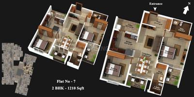 Project Image of 1184.0 - 2497.0 Sq.ft 2 BHK Apartment for buy in Mahabaleshwara Classique Pearl