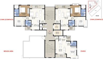 Project Image of 718.0 - 1277.0 Sq.ft 2 BHK Apartment for buy in TCG The Crown Greens