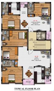 Project Image of 0.0 - 900.0 Sq.ft 2 BHK Apartment for buy in Hitech Royal