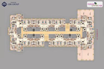 Project Image of 426.04 - 607.52 Sq.ft 1 BHK Apartment for buy in Vishwajeet Empire NX