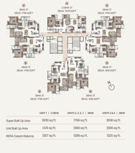 Project Image of 1796.0 - 1939.0 Sq.ft 3 BHK Apartment for buy in Disha Symphony Heights