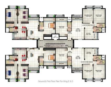 Project Image of 1162.0 - 1528.0 Sq.ft 2 BHK Apartment for buy in Sumit Province II