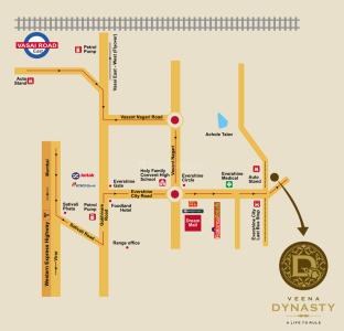 Project Image of 339.0 - 555.0 Sq.ft 1 BHK Apartment for buy in Veena Dynasty Ph II