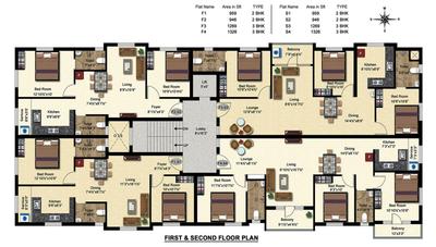 Project Image of 946.0 - 1326.0 Sq.ft 2 BHK Apartment for buy in Stepsstone Sai Krishna