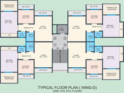 Project Image of 404.0 - 407.0 Sq.ft 1 BHK Apartment for buy in Charms Park Phase 1