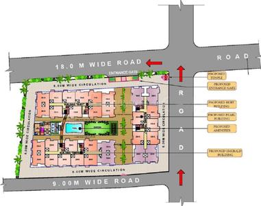 Project Image of 624.41 - 768.44 Sq.ft 2 BHK Apartment for buy in MWS World Square Towers