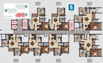Project Image of 1073.0 - 1531.0 Sq.ft 2 BHK Apartment for buy in Vaishnavi Oasis