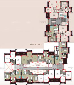Project Image of 290.0 - 461.0 Sq.ft 1 BHK Apartment for buy in Rattan Galaxy Wing E F And G