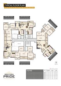 Project Image of 777.0 - 1039.0 Sq.ft 2 BHK Apartment for buy in Sentosa Pride Wing B