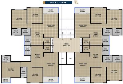 Project Image of 562.2 - 645.51 Sq.ft 2 BHK Apartment for buy in KHODAL Royal City 1