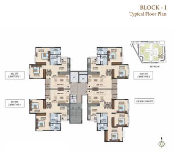 Project Image of 992.0 - 1416.0 Sq.ft 2 BHK Apartment for buy in Sattva Laurel Heights