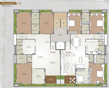 Project Image of 0.0 - 1745.0 Sq.ft 4 BHK Apartment for buy in Aakar Shree Kunj Residency