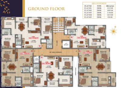 Project Image of 930.0 - 1615.0 Sq.ft 2 BHK Apartment for buy in V K Superior