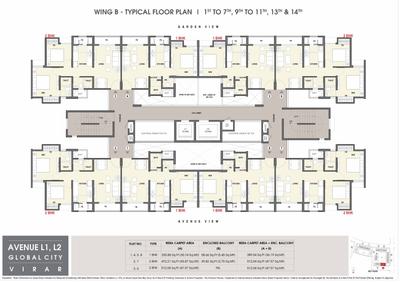 Project Image of 330.88 - 512.0 Sq.ft 1 BHK Apartment for buy in Rustomjee Avenue L1 L2 And L4
