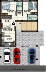 Project Image of 634.0 - 650.0 Sq.ft 2 BHK Apartment for buy in MP Bhuvi