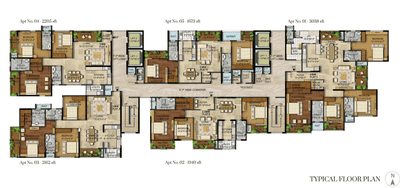 Project Image of 1673.0 - 3038.0 Sq.ft 2 BHK Apartment for buy in Rajarajeshware Manikchand 117 FF